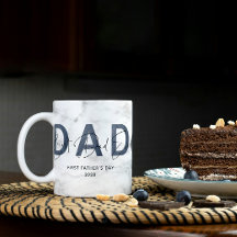 Dusty Blue Marble Best Pappa någonsin Photo Fars d