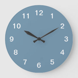 Dusty Blue Minimalist Acrylic Wall Clock Stor Klocka