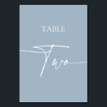 Dusty blue minimalist elegant bord två bordsnummer<br><div class="desc">Dusty blue minimalist elegant bord två matchande Bordsnummer tillgängliga.</div>