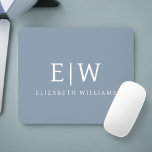 Dusty Blue Minimalist Modern Monogram-Elegant Musmatta<br><div class="desc">Vi presenterar vår moderna moderna monogramsamling för Dusty Blue - Elegant Samla stil med underskattad sofistikering och tidlös charm. Vår samling har minimalistisk design i en lugnande blått nyans, förbättrad med monogram för elegant som är skräddarsydda efter din personliga smak. Från raffinerat kontorsmaterial till mångsidiga tillbehör är varje biet i...</div>