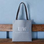 Dusty Blue Minimalist Modern Monogram-Elegant Tygkasse<br><div class="desc">Vi presenterar vår moderna moderna monogramsamling för Dusty Blue - Elegant Samla stil med underskattad sofistikering och tidlös charm. Vår samling har minimalistisk design i en lugnande blått nyans, förbättrad med monogram för elegant som är skräddarsydda efter din personliga smak. Från raffinerat kontorsmaterial till mångsidiga tillbehör är varje biet i...</div>