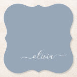 Dusty Blue Minimalist Modern Monogram-Elegant Underlägg Papper<br><div class="desc">Vi presenterar vår moderna moderna monogramsamling för Dusty Blue - Elegant Samla stil med underskattad sofistikering och tidlös charm. Vår samling har minimalistisk design i en lugnande blått nyans, förbättrad med monogram för elegant som är skräddarsydda efter din personliga smak. Från raffinerat kontorsmaterial till mångsidiga tillbehör är varje biet i...</div>