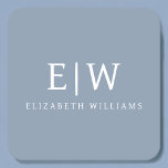 Dusty Blue Minimalist Modern Monogram-Elegant Underlägg Papper Kvadrat<br><div class="desc">Vi presenterar vår moderna moderna monogramsamling för Dusty Blue - Elegant Samla stil med underskattad sofistikering och tidlös charm. Vår samling har minimalistisk design i en lugnande blått nyans, förbättrad med monogram för elegant som är skräddarsydda efter din personliga smak. Från raffinerat kontorsmaterial till mångsidiga tillbehör är varje biet i...</div>