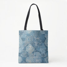 Dusty Blue Modern Batikmönster