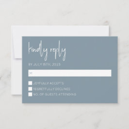 Dusty Blue Modern OSA kort