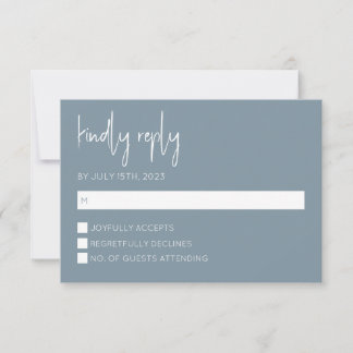 Dusty Blue Modern OSA kort