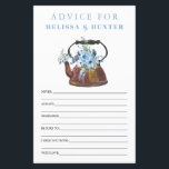 Dusty Blue Möhippa Tea Party Advice-kort<br><div class="desc">Dusty Blue Möhippa Tea Party Advice-kort</div>