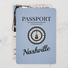 Dusty Blue Nashville Passport Spara datum Spara Datumet