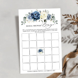 Dusty Blue Navy Champagne Möhippa Bingo