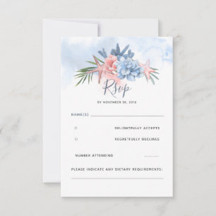Dusty Blue och Beach Wedding OSA Kort