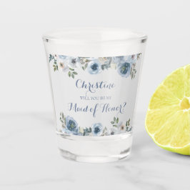 Dusty Blue och Grått Blommigt Botaniska Bröllop