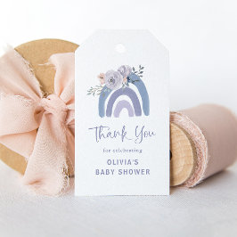 Dusty Blue och Lila Boho | Regnbågsluss Presentetikett