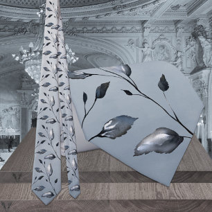 Dusty Blue Ombre Greenery Bröllop Slips