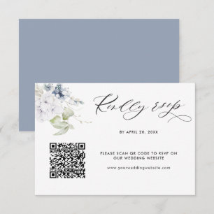 Dusty Blue-Online med Scan QR-kod Tilläggskort