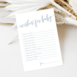 Dusty Blue Önskemål för Baby Modern Minimal Adapte