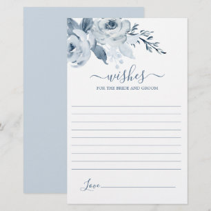 Dusty Blue Önskemål för Bride Card