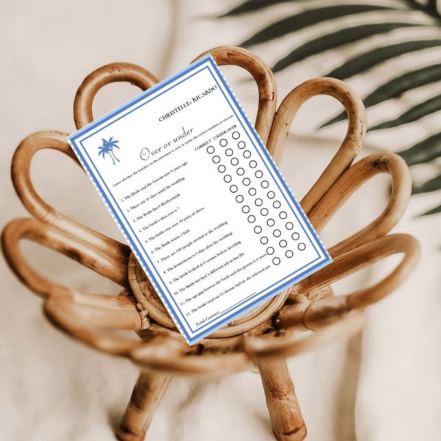 Dusty Blue Over eller under möhippa-spelkort Meddelande (Skapare uppladdad)