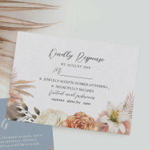 Dusty Blue Peach Blommigt Bröllop