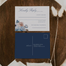 Dusty Blue & Peach Blommigt Bröllop OSA
