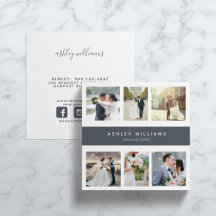 Dusty Blue Photo Collage Photographer Square