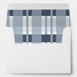 Dusty Blue Plaid Farmhouse Rustik Bröllop