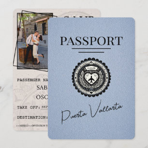 Dusty Blue Puerta Vallarta-passet Spara datum Datumet