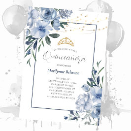 Dusty Blue Quinceañera-inbjudan Inbjudningar