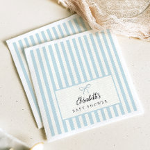 Dusty Blue Rand Classic Party Napkins