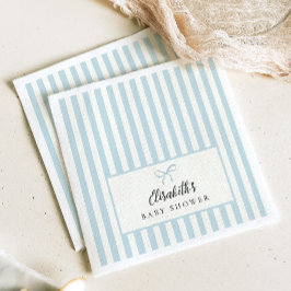 Dusty Blue Rand Classic Party Napkins Pappersservett