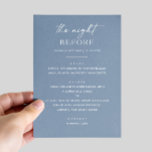 Dusty Blue Rehearsal Dinner. Natt före nautisk Meny<br><div class="desc">Ta med en coola, en elegant till "Natten före" med den här dammiga blåa repetitionsmenyn. Med sin rena typografi och mjuka blåa bakgrund fungerar denna minimalistiska utformning utmärkt för vår eller sommartid i bröllop - särskilt de som har nautisk, kust-, strand- eller havsininspirerade teman. Perfekt för par, värdar eller bröllopsfixararna...</div>