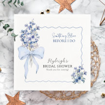 Dusty Blue Ribbon Bow Calla Lily Elegant Party