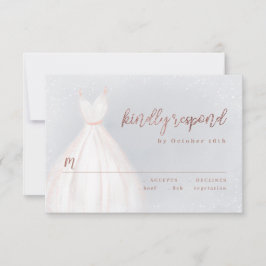 Dusty Blue Ro Guld Elegant Gnistra Dress OSA Kort