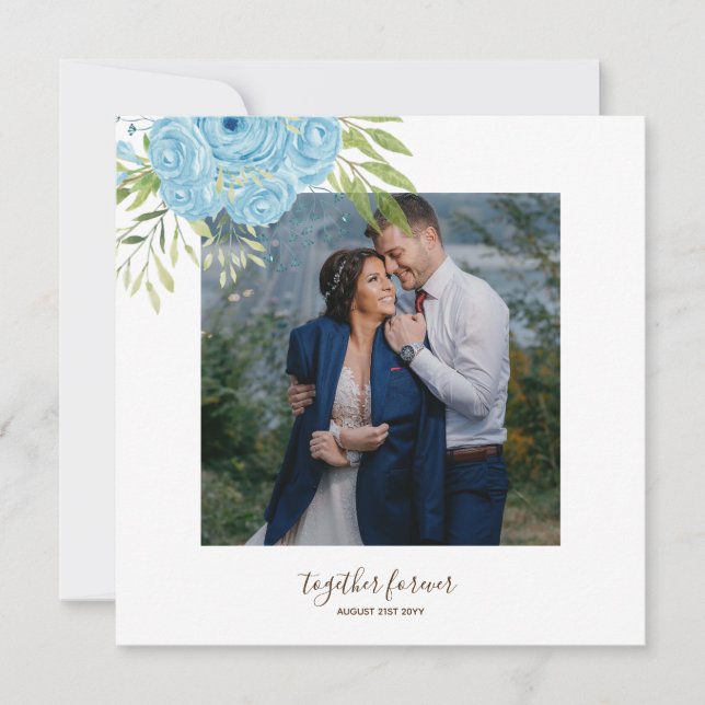 Dusty Blue Ro NewlyWeds Bröllop (Framsida)