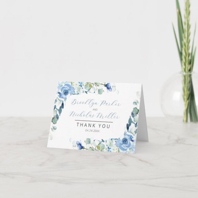 Dusty Blue Ro tackkort (Framsida)