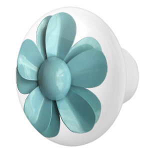 Dusty Blue Romantic Daisy Blommar Hippie Flower Knopp
