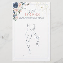 Dusty Blue  Rosa Guld Gissa Dress Game