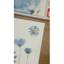 Dusty Blue Sage Wildflower Wedding Return Address Returadress Etikett