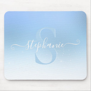 Dusty Blue Shimmer Gnistra Glitter Monogram Musmatta