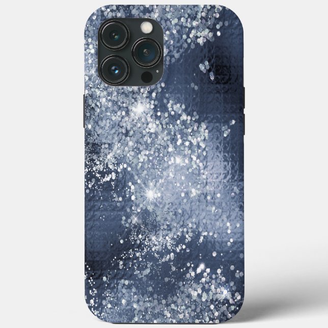 Dusty Blue Silver Glitter Sparkly (Baksida)