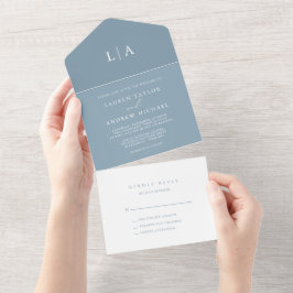 Dusty Blue Simple Elegant 1 Bröllop