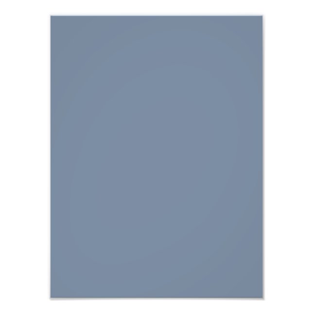 Dusty Blue Slate Grått Grått Solid Färg Background Fototryck (Framsidan)
