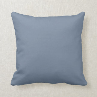 Dusty Blue Slate Grått Grått Solid Färg Background Kudde