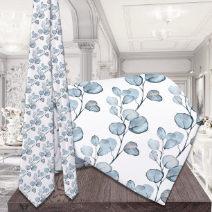 Dusty Blue Small Eucalyptus Sprigs Bröllop Slips