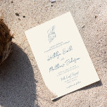 Dusty Blue Snäcka Beach Ocean Destinations Wedding Inbjudningar<br><div class="desc">Dusty Blue Snäcka Modern inbjudningskort för ivoriabasering för destinationsbröllop i Elfenbenskusten. Fira din speciella dag med den här eleganten och ett vackert bröllopskort för att passa ditt speciella tillfälle. Alla texterna är i förväg ordnade så att du enkelt och snabbt kan anpassa dig med dina egna detaljer. Om du behöver...</div>