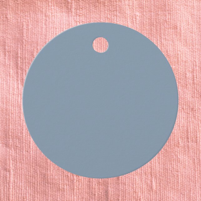 Dusty Blue Solid Färg Gåvor Etiketter (Skapare uppladdad)