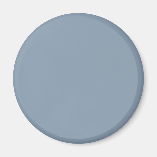 Dusty Blue Solid Färg Magnet (Framsidan)