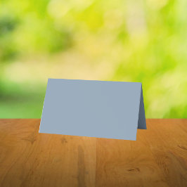 Dusty Blue Solid Färg Placeringskort