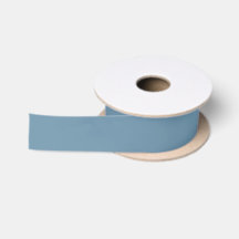 Dusty Blue Solid Färg Satin Ribbon