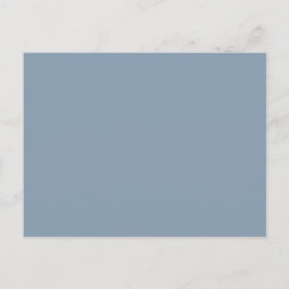 Dusty Blue Solid Färg Vykort