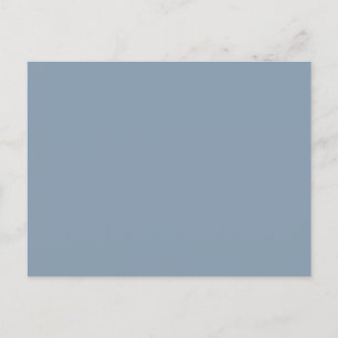 Dusty Blue Solid Färg Vykort